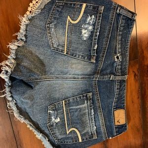 American Eagle Outfitters Shorts - American Eagle distressed shorts with lace American Eagle Outfitters Shorts - American Eagle distressed shorts with lace